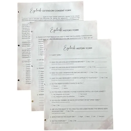 Fixe Eyelash Extension Consent Form Notepad