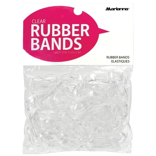 Marianna Rubber Bands 250pcs - Clear