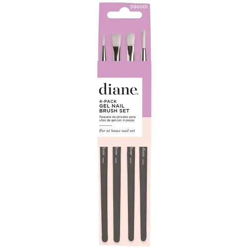 Diane Gel Nail Brush Set 4pk