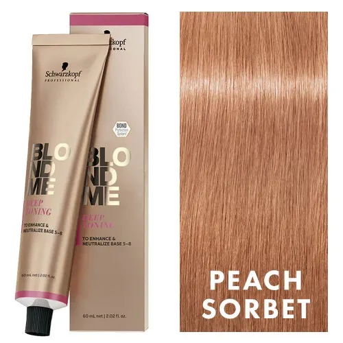 BlondMe Deep Toning Cream Peach Sorbet 2oz