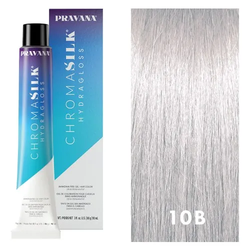 Pravana ChromaSilk HydraGloss Demi 10B Ultra Sheer Blue Blonde 3oz