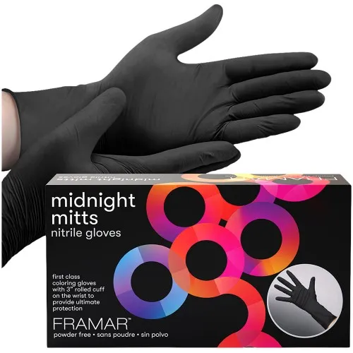 Framar Midnight Mitts Nitrile Gloves 100pk - Large