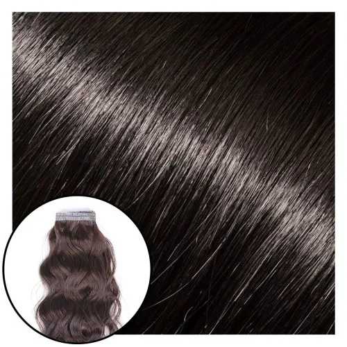 Babe Tape-In Curly Hair Extensions #1 Betty 22"