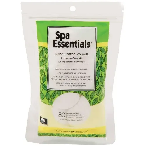 Spa Essentials 2.25" Cotton Rounds 80pk
