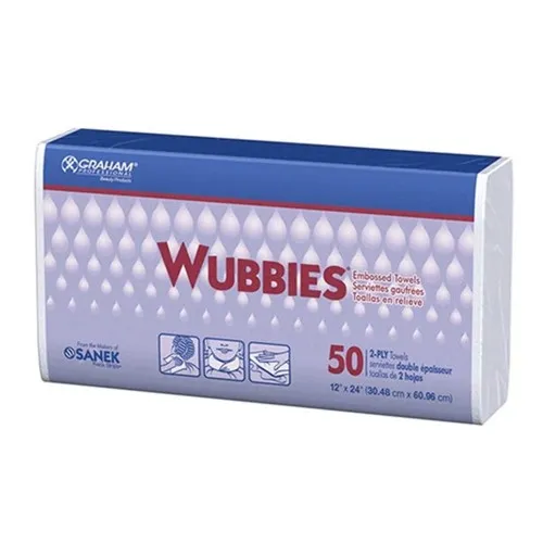 Wubbies 12x24" Embossed 2-Ply Towels 50pk