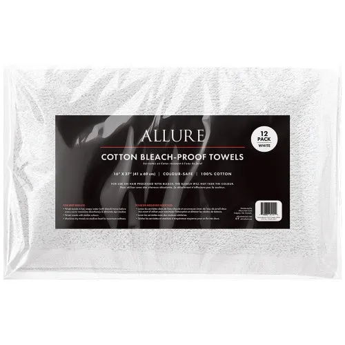 Allure Bleach Proof Salon Towels 12pk