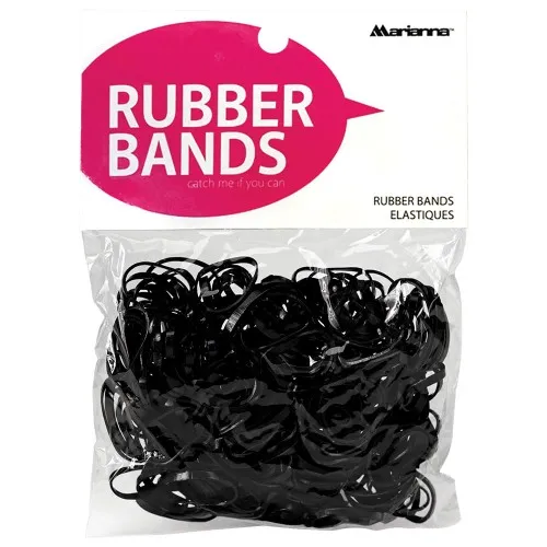 Marianna Rubber Bands 250pcs - Black