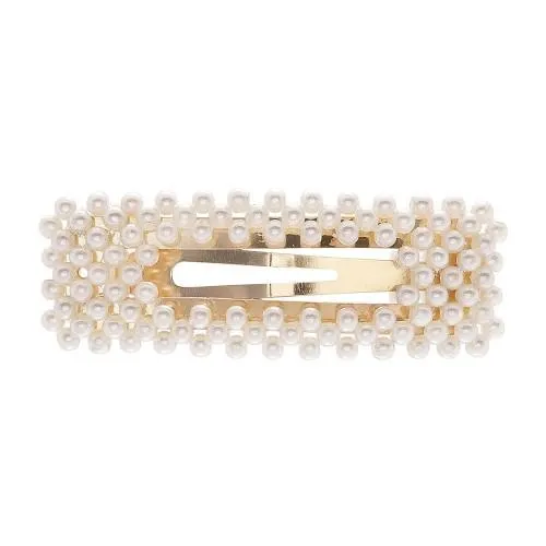 Allure Pearl Hair Clips - Rectangle