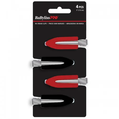 Babliss Pro No Crease Clips 4pk