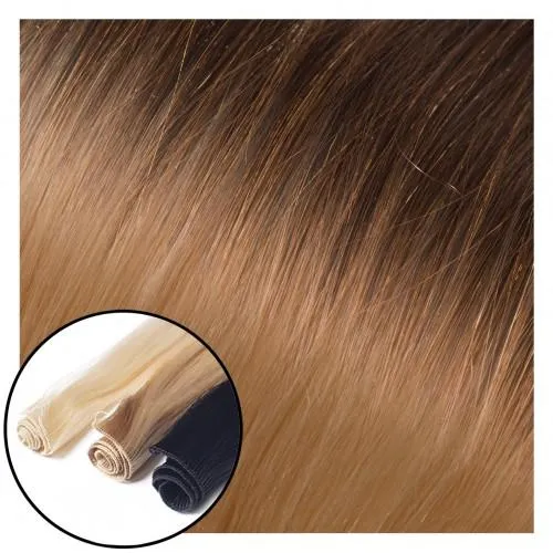 Babe Hand-Tied Weft Hair Extensions #4/613 Ombre Kymberly - 22"