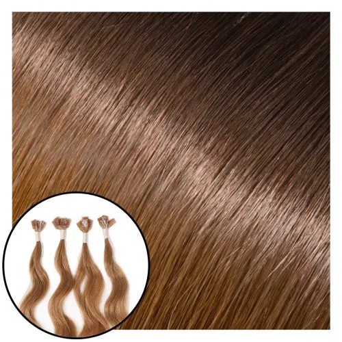 Babe Fusion Curly Hair Extensions #2-27A Ombre Nina 22"