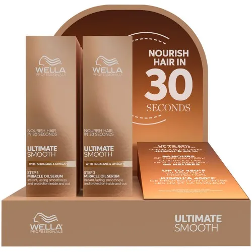 Wella Ultimate Smooth Miracle Oil Serum Display 6pk
