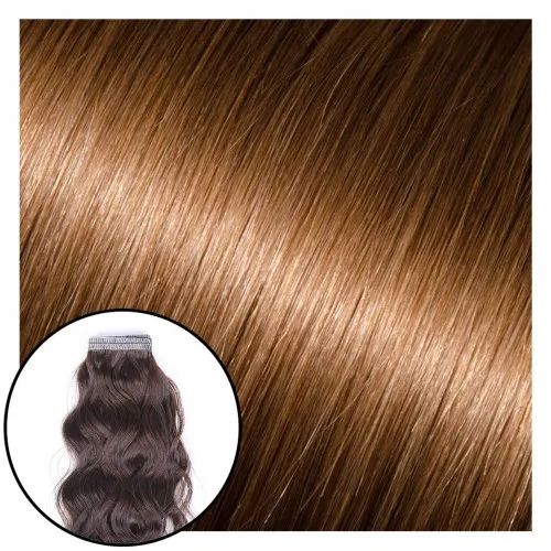 Babe Tape-In Curly Hair Extensions #8 Lucy 22"
