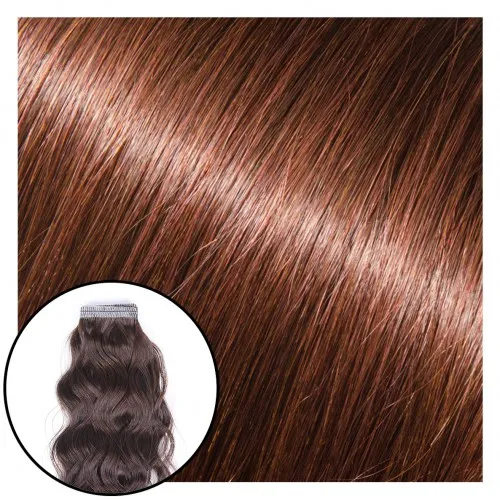 Babe Tape-In Curly Hair Extensions #3R Betsy 22"