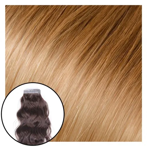 Babe Tape-In Curly Hair Extensions #12/600 Ombre Gabby 22"