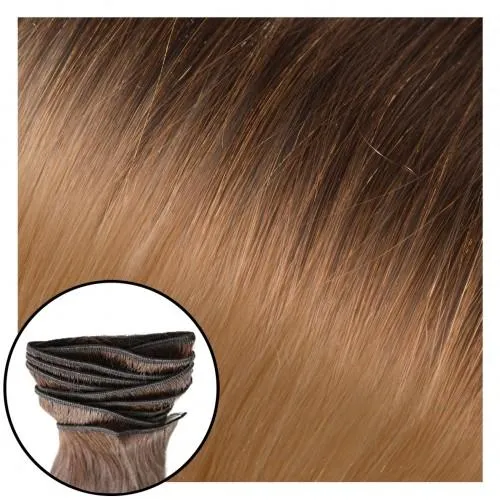 Babe Machine Sewn Weft Hair Extensions #4/613 Ombre Kymberly - 22"