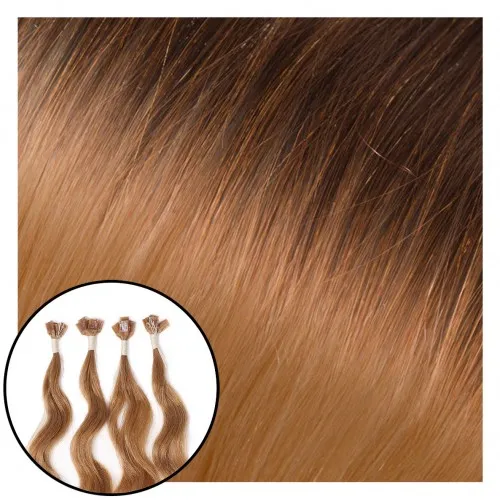 Babe Fusion Curly Hair Extensions #4/613 Ombre Kymberly 22"