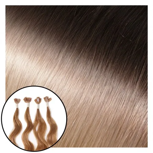 Babe Fusion Curly Hair Extensions #1B/60 Ombre Stevie 22"