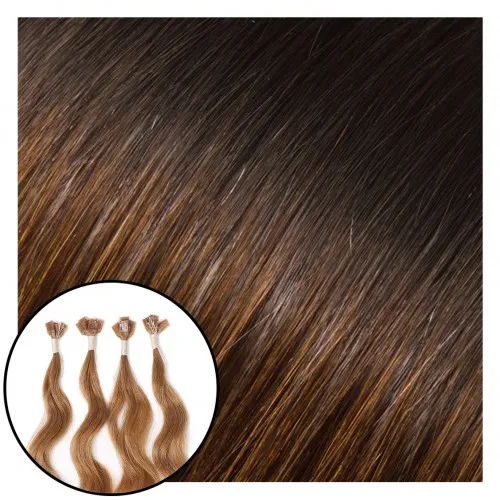 Babe Fusion Curly Hair Extensions #1B/6 Ombre Doris 22"