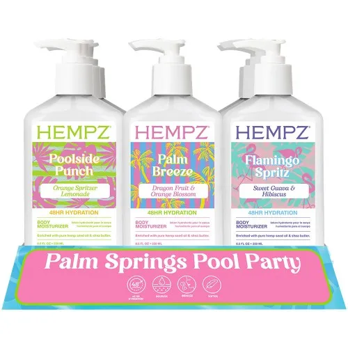 Hempz Palm Springs Pool Party Display 9pk