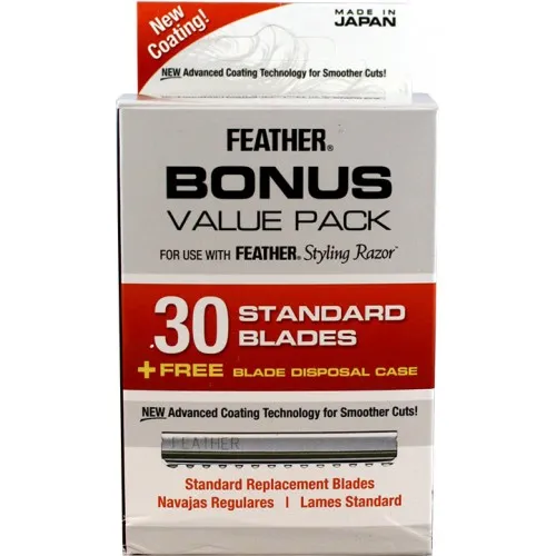 Feather Blades Bonus 30pk + Free Display Case