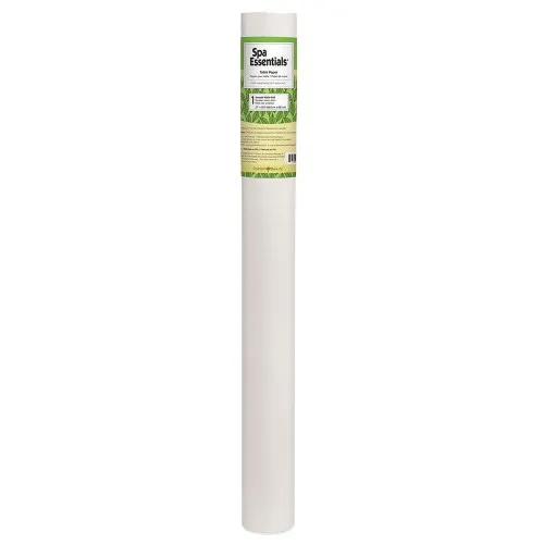 Spa Essentials Table Paper Smooth White Roll - 27x225"