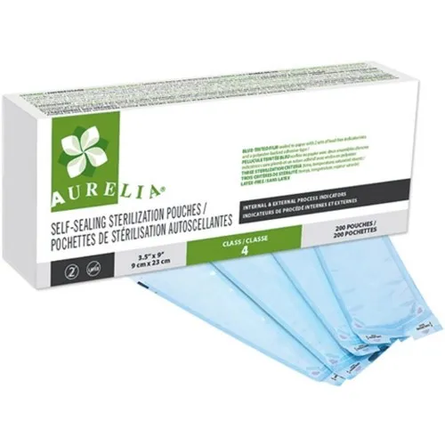 Aurelia Sterilization Pouches 3.5x9" 200pk