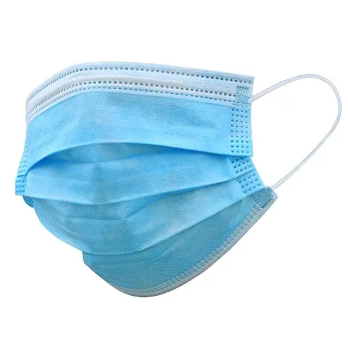 Allure Blue Disposable 3-Ply Face Masks - 50pk